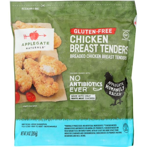 APPLEGATE: Natural Gluten Free Chicken Breast Tenders Family Size, 14 oz