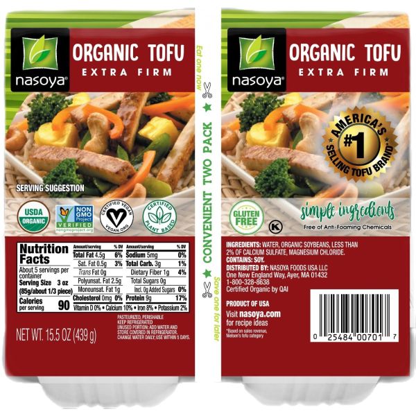 NASOYA: Extra Firm Tofu Twin Pack, 15.5 oz