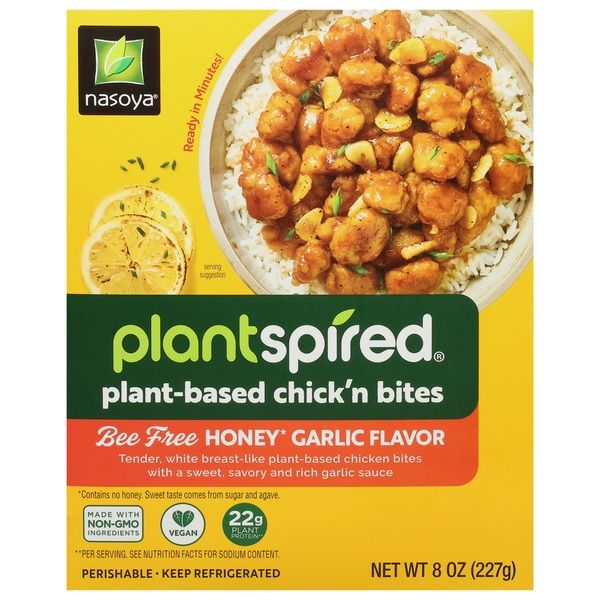 NASOYA: Plant-Based Chick' N Bites Bee Free Honey Garlic Chicken Flavor, 8 oz