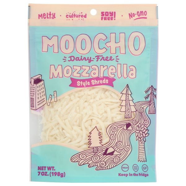 MOOCHO: Mozzarella Shreds, 7 oz