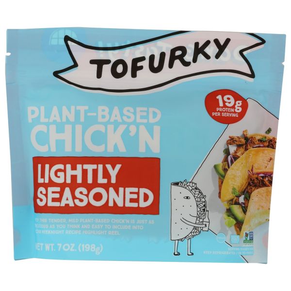 TOFURKY: Lightly Seasoned Plant-Based Chick'n, 7 oz