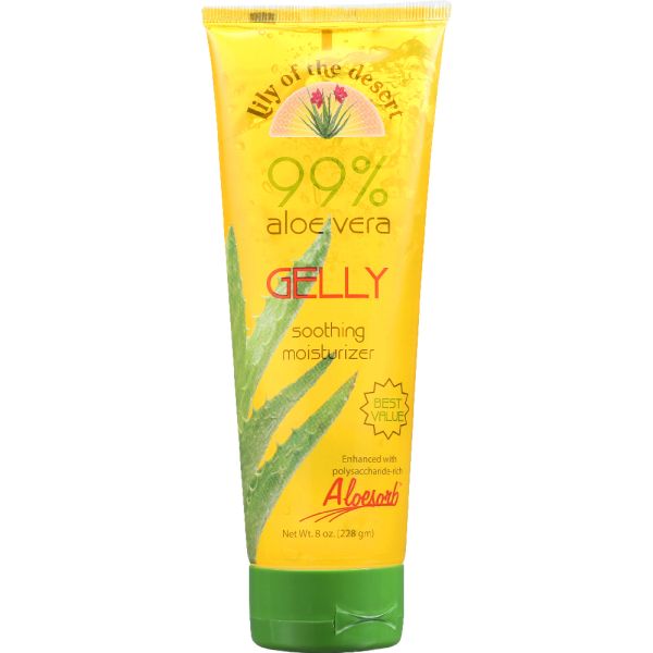 LILY OF THE DESERT: 99% Aloe Vera Gelly Soothing Moisturizer, 8 oz