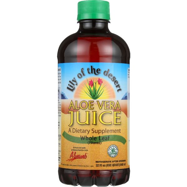 LILY OF THE DESERT: Aloe Vera Juice Whole Leaf, 32 oz