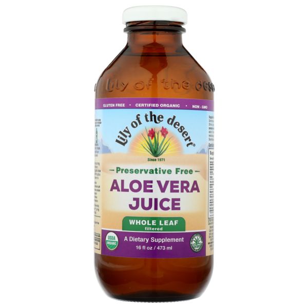 Lily of the Desert Aloe Vera Juice Whole Leaf, 16 Oz