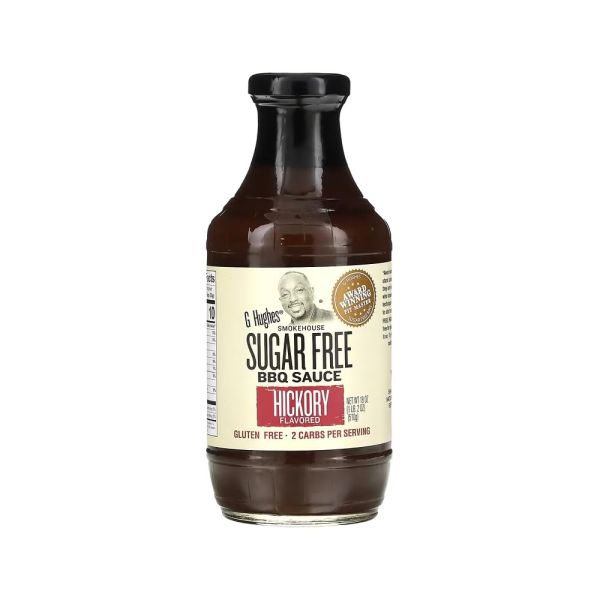 G HUGHES: Sugar Free Barbecue Sauce Hickory Flavor, 18 oz