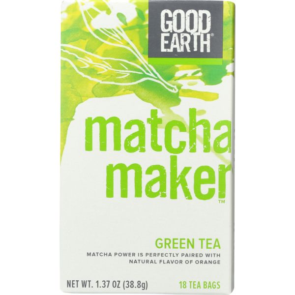 GOOD EARTH: Matcha Maker Green Tea, 18 bg