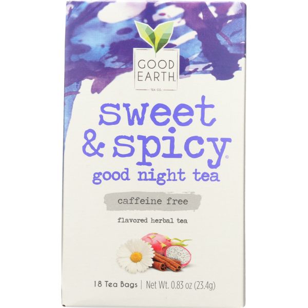 GOOD EARTH: Tea Swt&Spcy Good Night, 18 bg