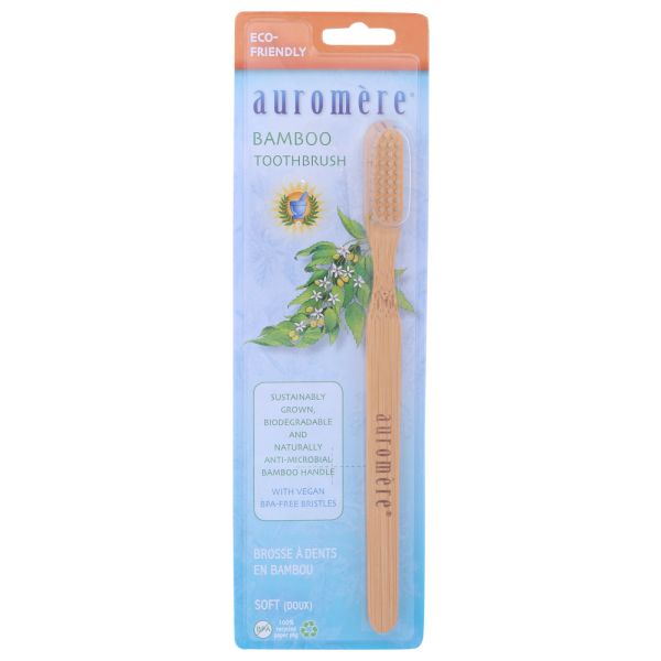 AUROMERE: Bamboo Toothbrush, 1 ea