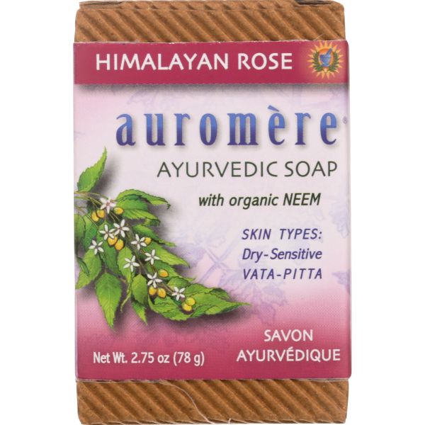 AUROMERE: Soap Bar Himalayan Rose, 2.75 oz