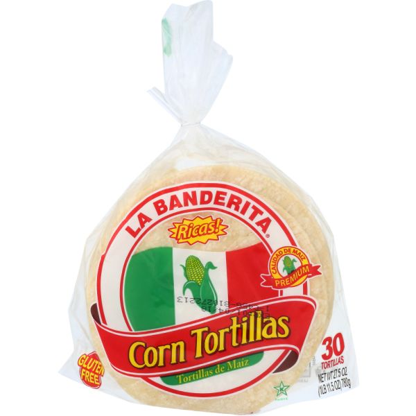 LA BANDERITA: Tortilla Corn 30 ct, 27.5 oz