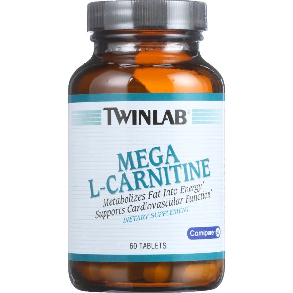 Twinlab Mega L-Carnitine 500 mg, 60 Tablets