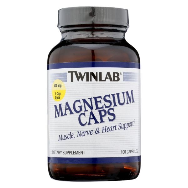 TWINLAB: Magnesium Capsules 420mg, 100 cp
