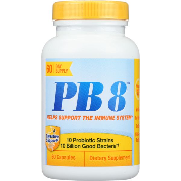 NUTRITION NOW: Pb 8 Probiotic Immune Support Supplement, 60 capsules