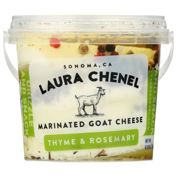 LAURA CHENEL'S: Marinated Cabecou Thyme & Rosemary Goat Cheese, 6.20 oz