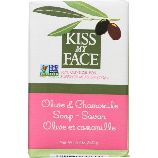 KISS MY FACE: Olive Oil & Chamomile Bar Soap, 8 oz