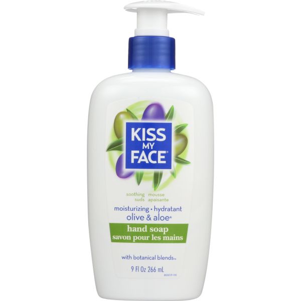 KISS MY FACE: Olive and Aloe Moisture Hand Soap, 9 oz