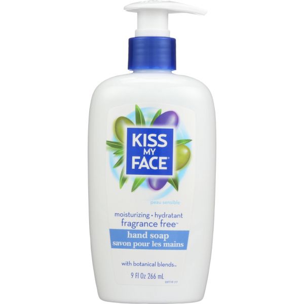KISS MY FACE: Fragrance Free Moisture Hand Soap, 9 oz