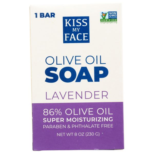 KISS MY FACE: Soap Bar Olive & Lavender, 8 oz