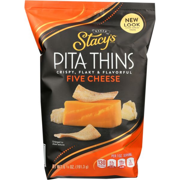 STACYS: 5 Cheese Pita Thins, 6.75 oz