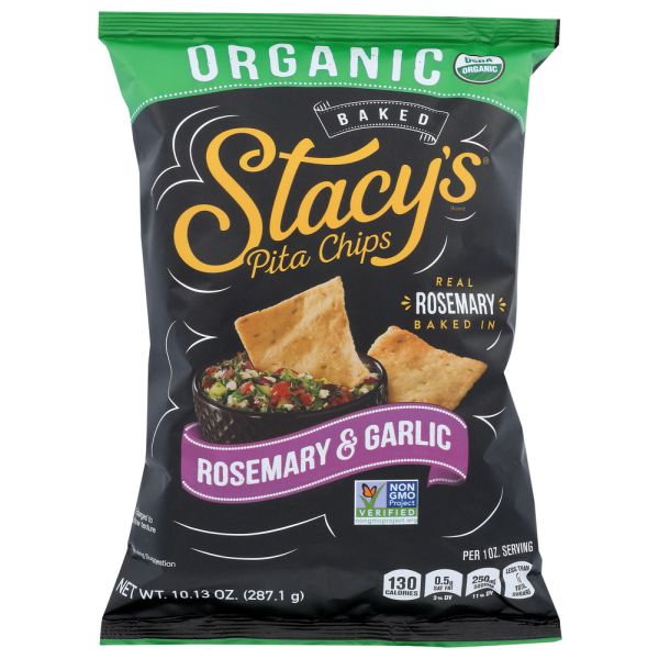 STACYS: Organic Rosemary Garlic Pita Chips, 10.13 oz