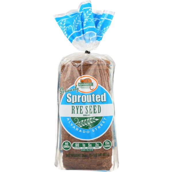 ALVARADO STREET BAKERY: Sprouted Rye Seed Bread Organic, 24 oz