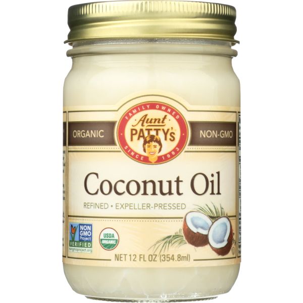 AUNT PATTY: Coconut Oil Organic, 12 oz