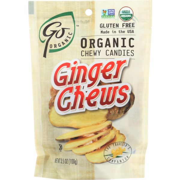 GO ORGANIC: Ginger Chews, 3.5 oz