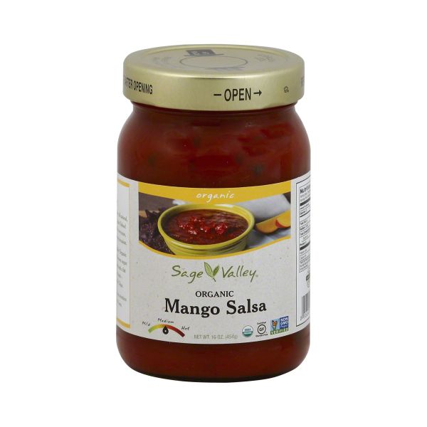 SAGE VALLEY: Salsa Mango Organic, 16 oz
