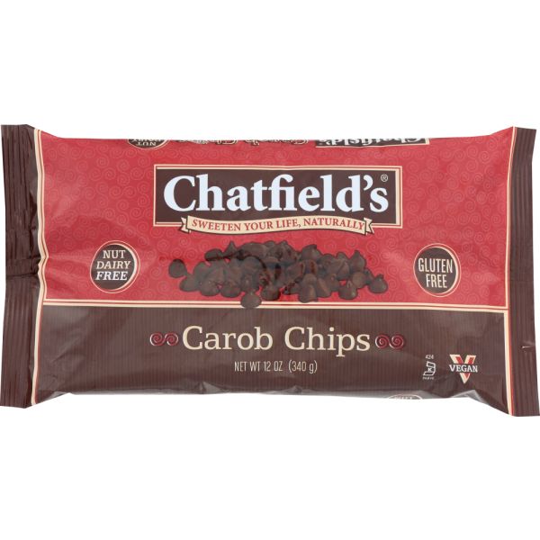 CHATFIELDS: Gluten Free Carob Chips, 12 oz