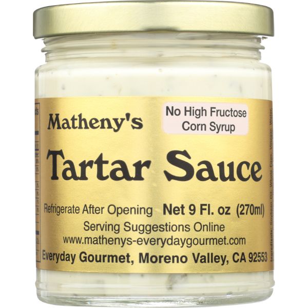 MATHENYS: Tartar Sauce, 9 oz