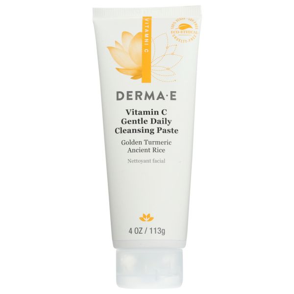 DERMA E: Vitamin C Gentle Daily Cleansing Paste, 4 oz
