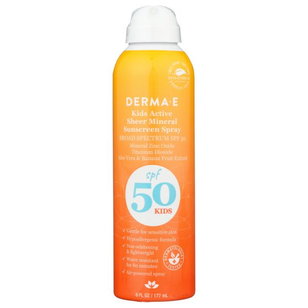 DERMA E: Sunscreen Kids Spf50, 6 oz