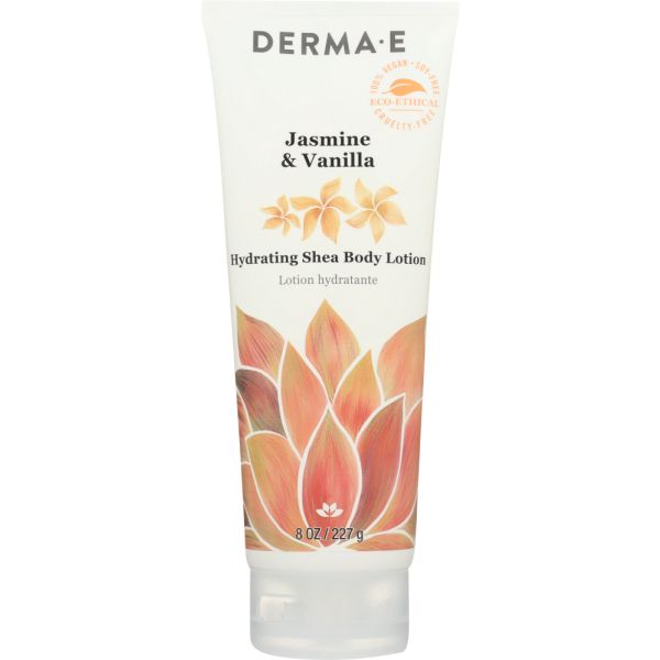 DERMA E: Jasmine & Vanilla Hydrating Shea Body Lotion, 8 oz