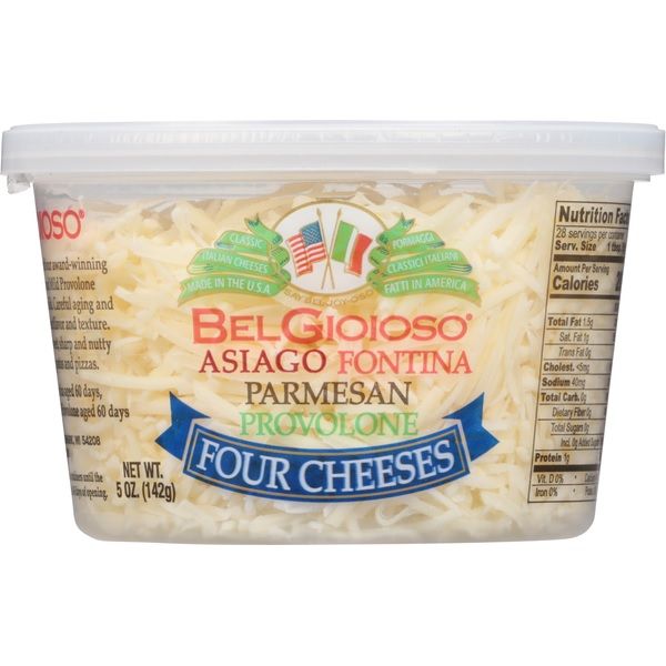 BELGIOIOSO: Four Cheese Shredded, 5 oz