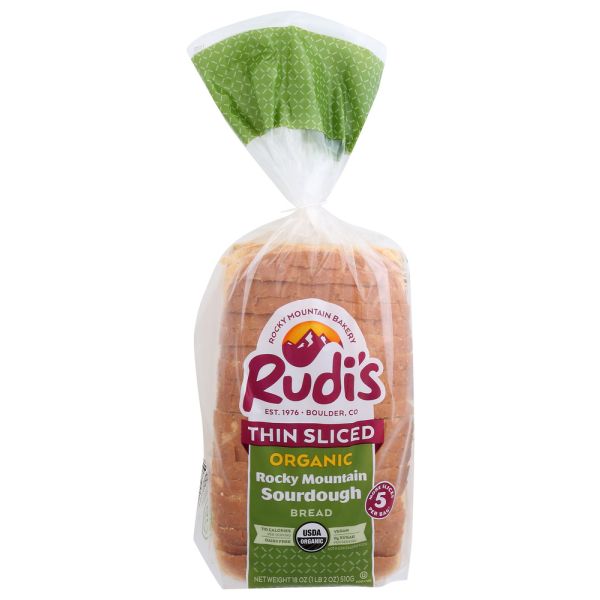 RUDIS: Thin Sliced Rocky Mountain Sourdough Bread, 18 oz
