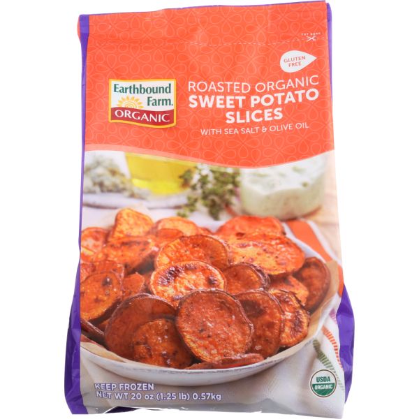 EARTHBOUND FARM: Organic Roasted Sweet Potato Slices, 1.25 lb