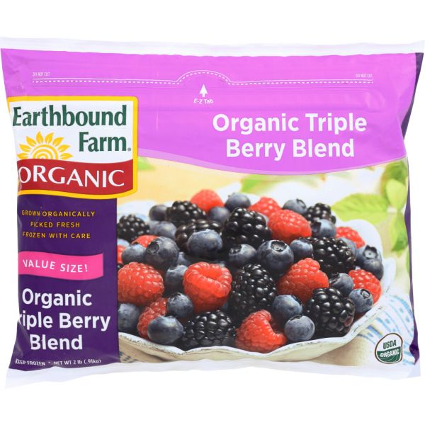 EARTHBOUND FARM ORGANIC: Triple Berry Blend, 2 lb