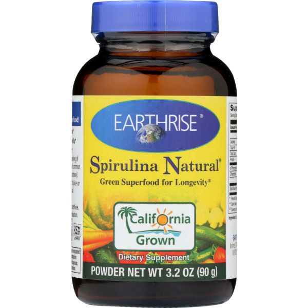 EARTHRISE: Spirulina Natural Powder, 3.2 oz