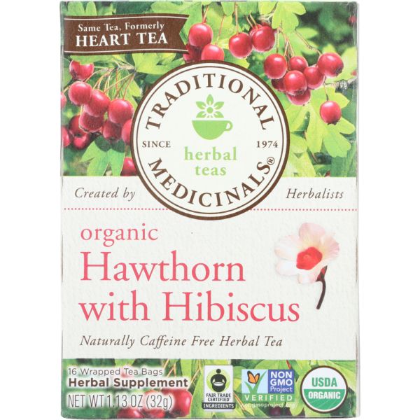 TRADITIONAL MEDICINALS: Tea Heart With Hawthorn, 16 bg