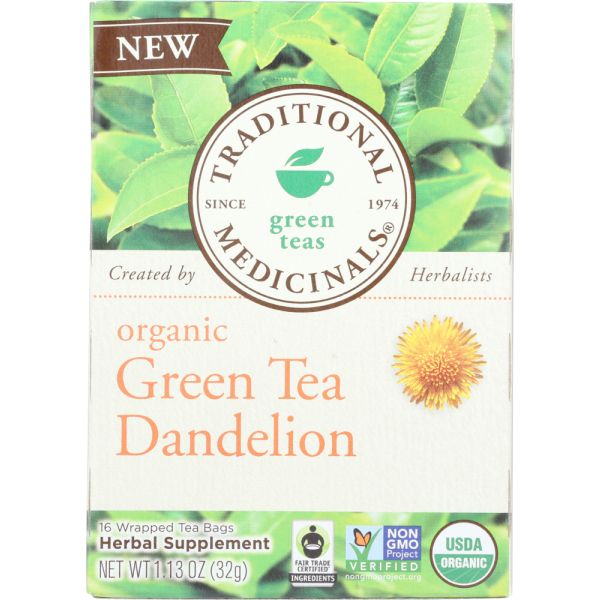 Traditional Medicinals Organic Everyday Detox Dandelion Herbal Tea 16 Tea Bags, 0.85 Oz