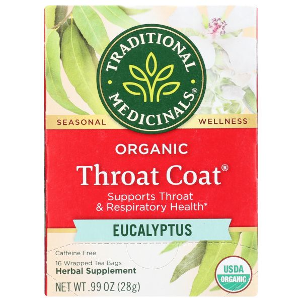 TRADITIONAL MEDICINALS: Tea Eucalyptus Thrt Coat, 16 bg