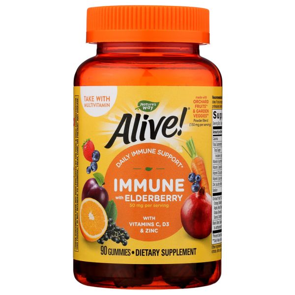NATURES WAY: Alive Premium Immune Gummies, 90 ea