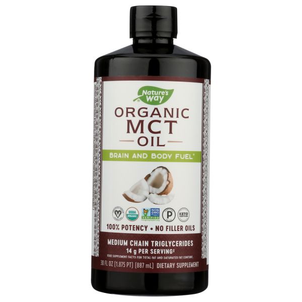 NATURES WAY: Organic MCT Oil, 30 oz