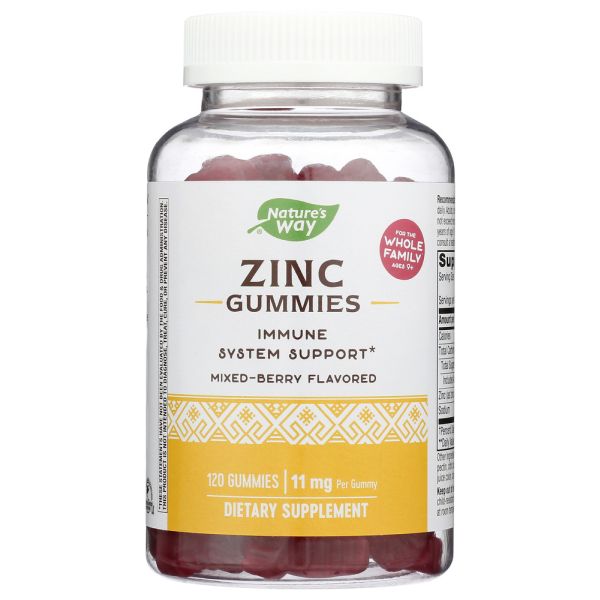 NATURES WAY: Zinc Gummy, 120 ea