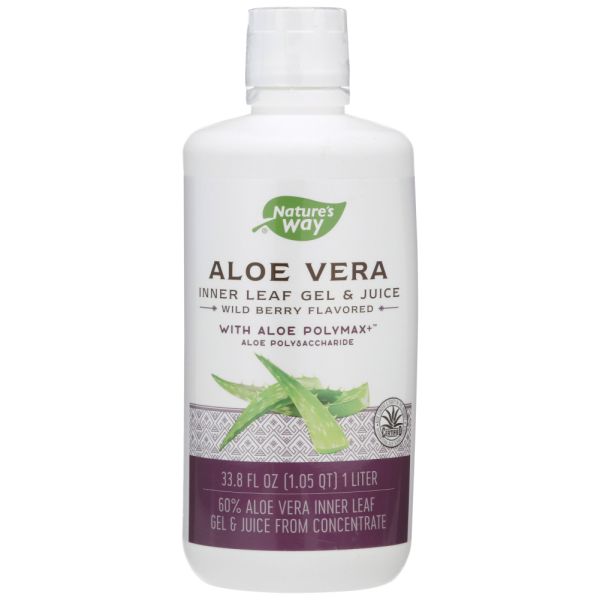 NATURES WAY: Wild Berry Aloe Vera Inner Leaf Gel, 33.8 oz