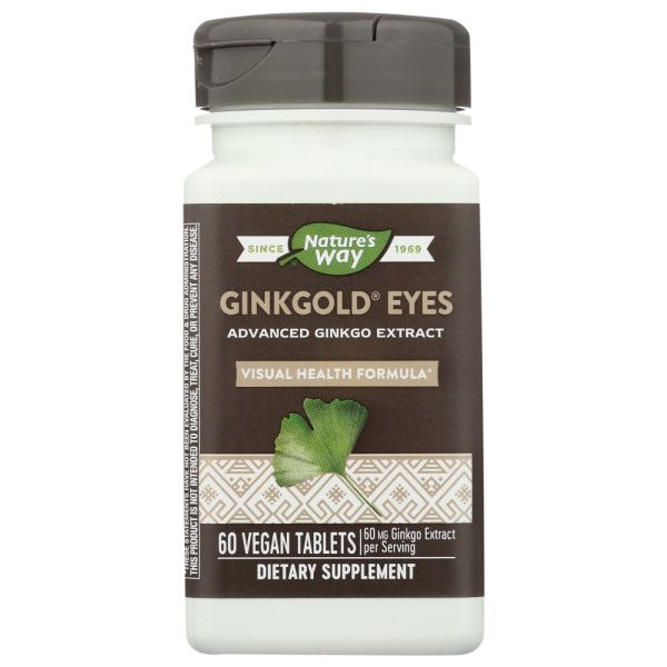 NATURES WAY: Ginkgold Eyes, 60 tb