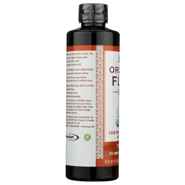 NATURES WAY: Flax Oil, 16 fo