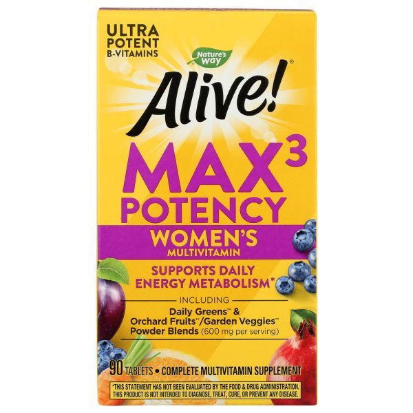 NATURES WAY: Alive Max3 Potency Women's Multivitamin, 90 tb