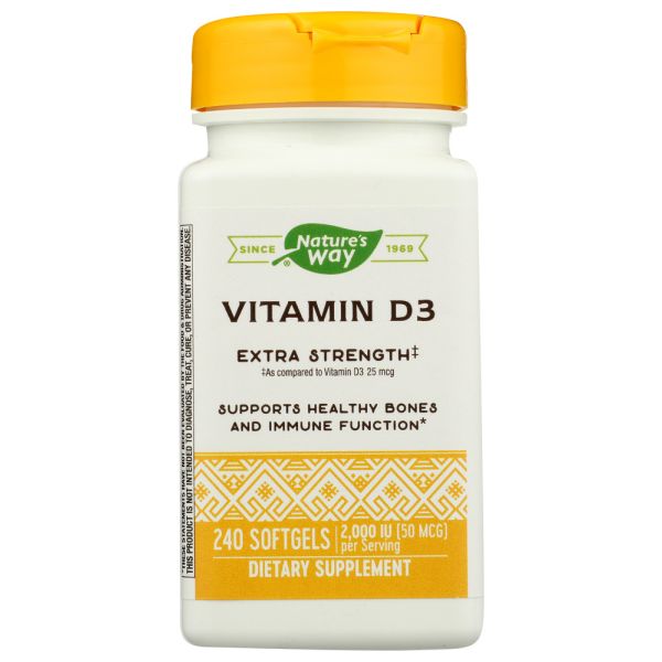 NATURES WAY: Vitamin D3 Extra Strength, 240 sg