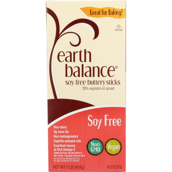 EARTH BALANCE: Soy Free Buttery Sticks, 16 oz